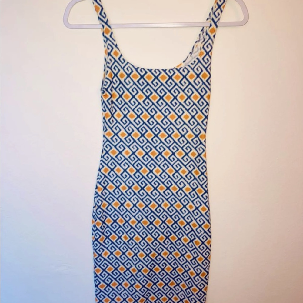 Pretty print tank dress